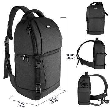 DSLR Sling Camera Backpack Bag 6